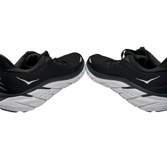 HOKA Clifton 8 Women’s 9 Black White Running Shoes Cushioned Neutral - Picture 5 of 9